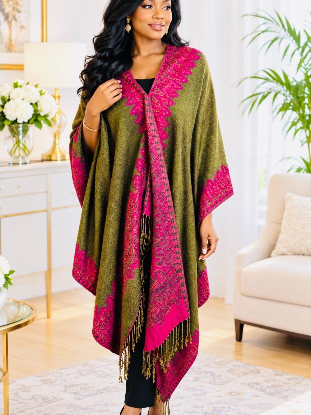 Luxurious shawl,pashmina 45% silk blend